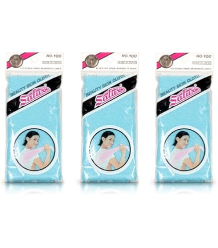 Amazon.com : Salux Exfoliating Body Towel #300 Pastel Blue